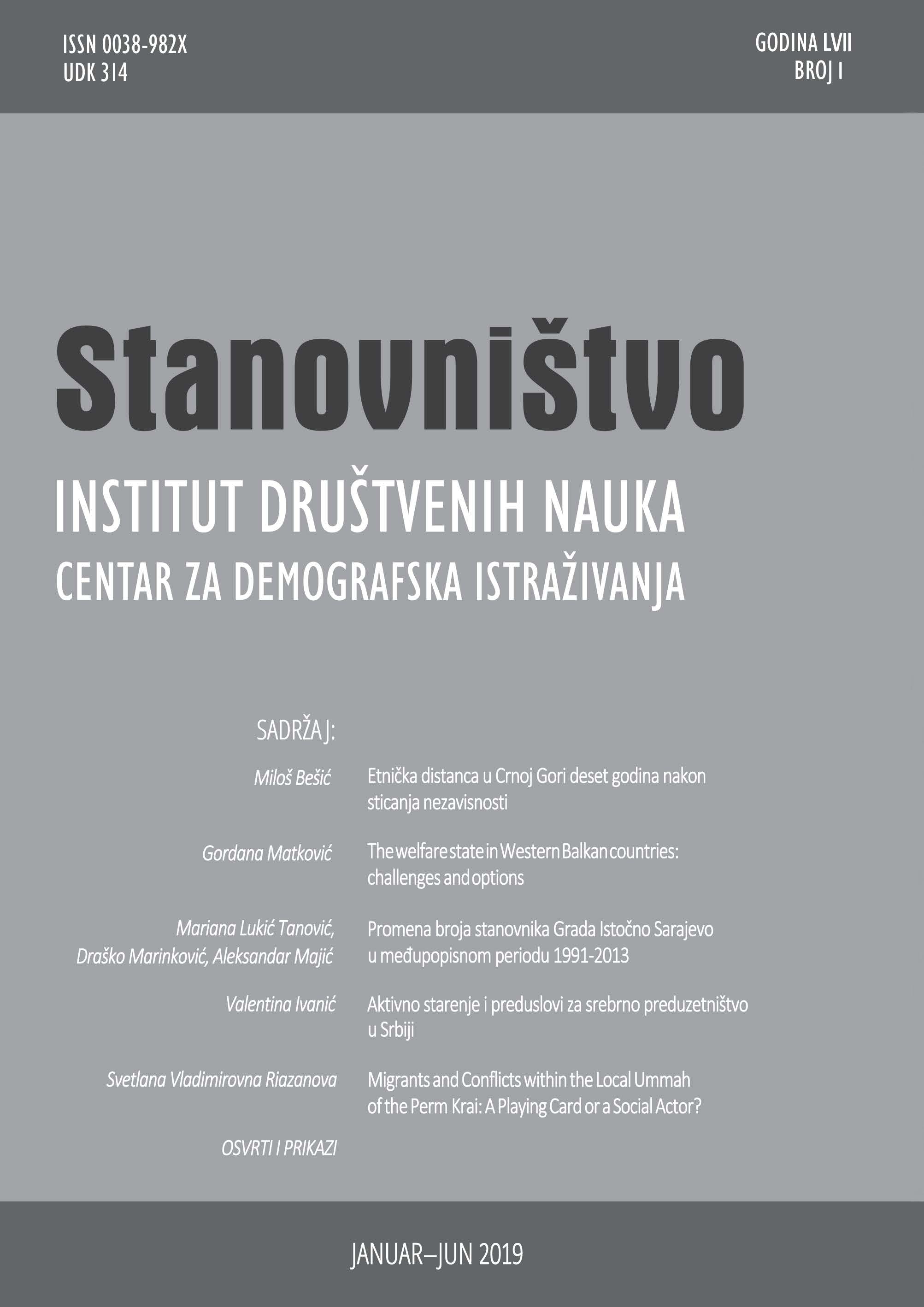 Ethnic Distance in Montenegro 10 Years after gaining Independence Cover Image