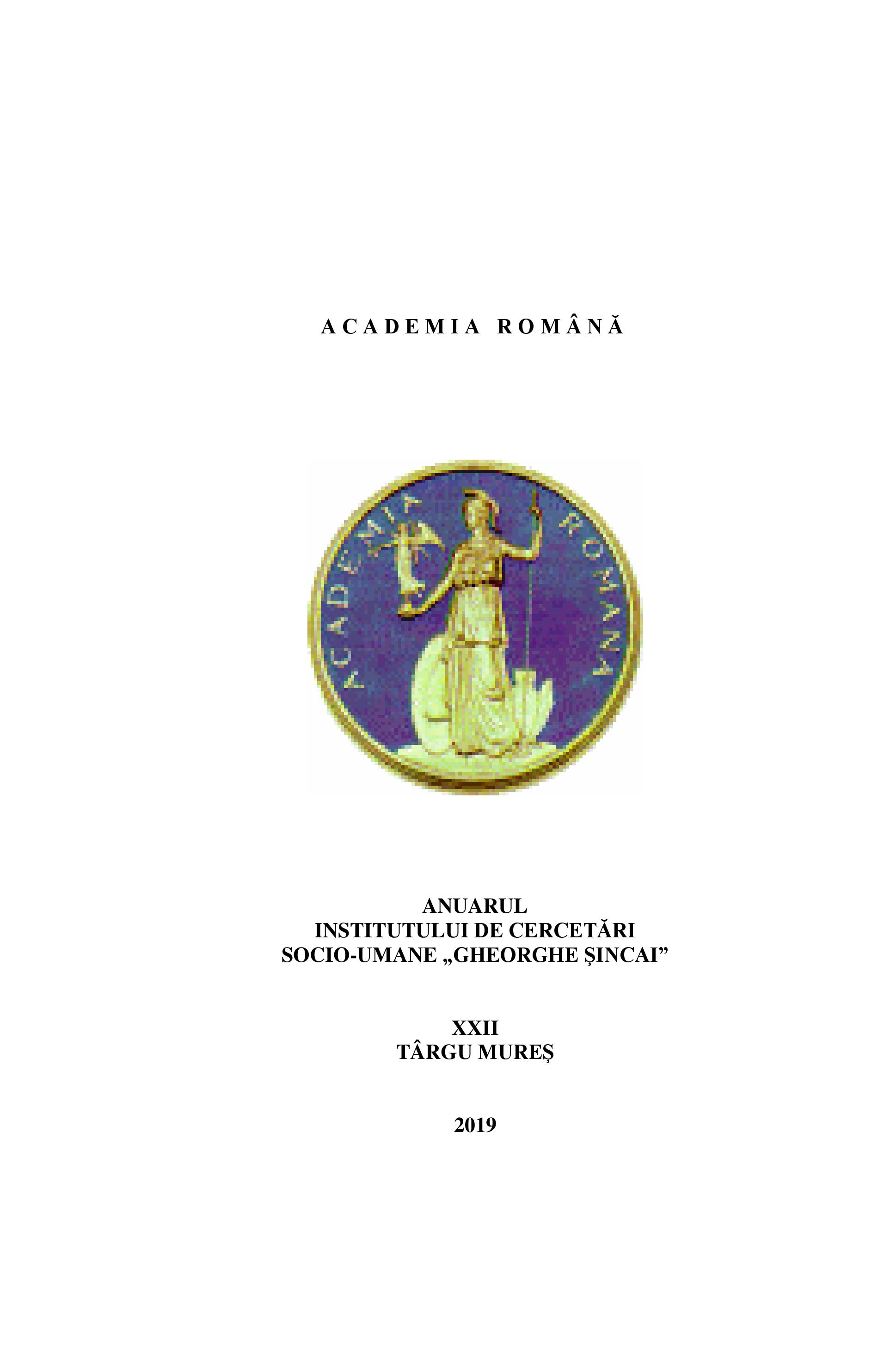 The Scholars of Accademia di Romania in Rome: Ideological Options Cover Image