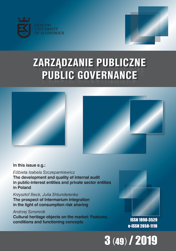 The development and quality of internal audit in public-interest entities and private sector entities in Poland Cover Image