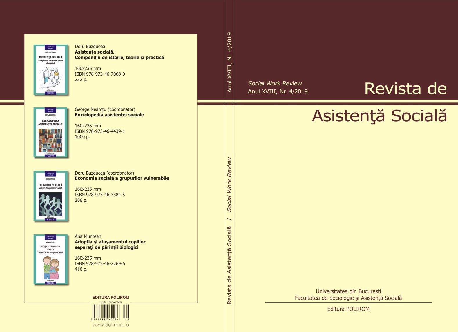 The Profile of Social Services Workers Employed by the Local Councils and their Perception over the Job of a Social Worker An Exploratory Research in Braşov County Cover Image