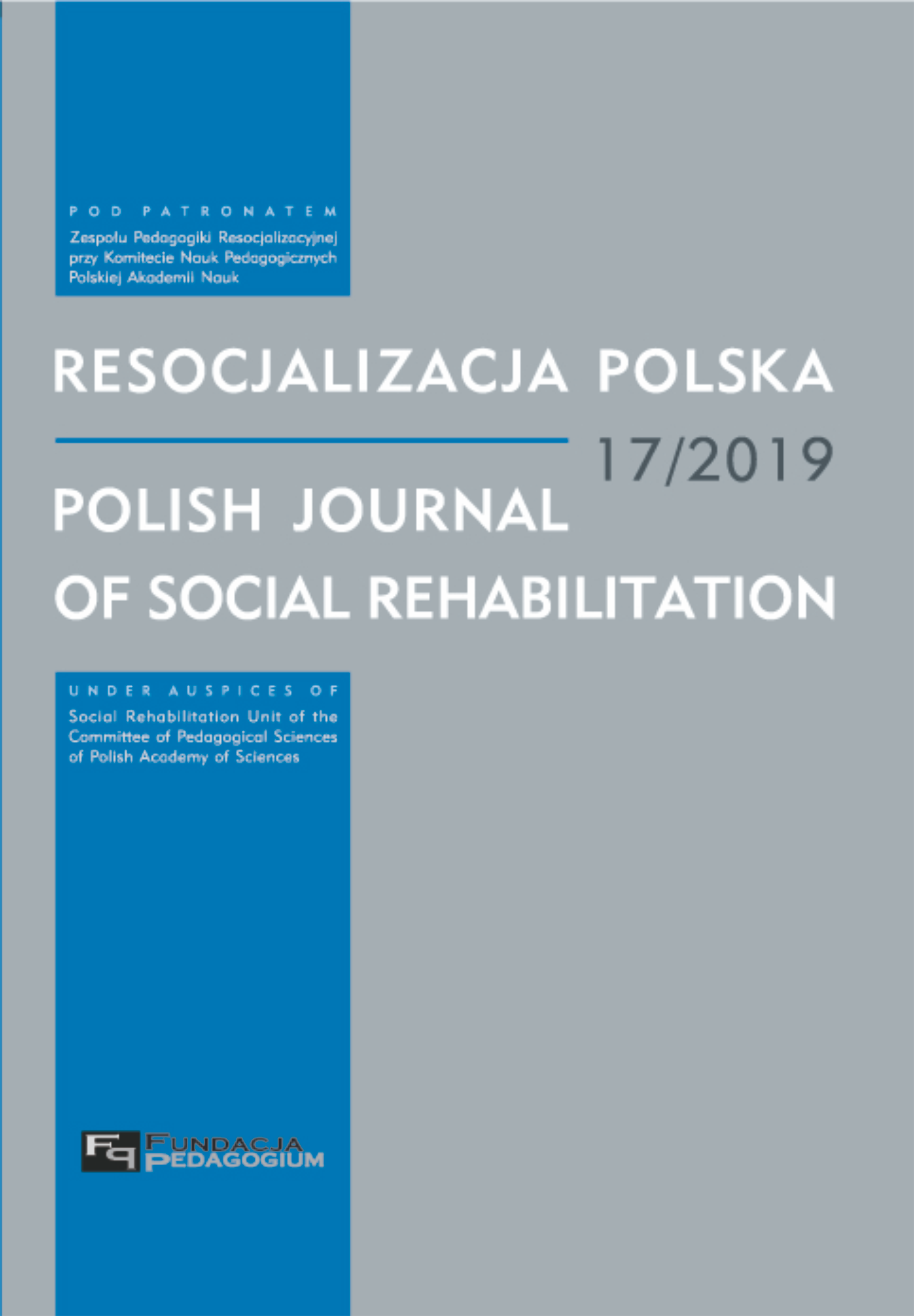 Crisis or development of Polish social rehabilitation practice? Cover Image
