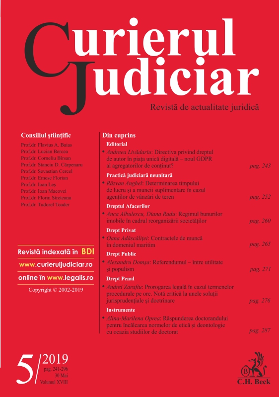 Sinteze de jurisprudenţă – Curtea Europeană a Drepturilor Omului – Februarie 2019