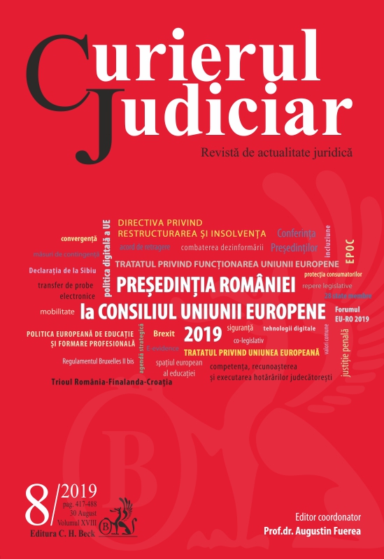 Negotiations and debates conducted during the Romanian presidency of the Council of the EU on the matter of the United Kingdom’s withdrawal from the European Union Cover Image