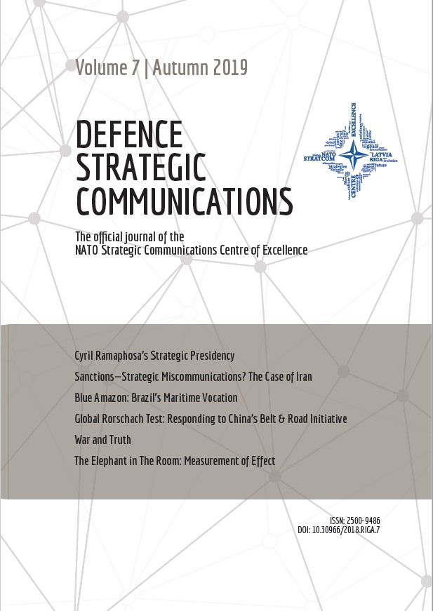 SANCTIONS—STRATEGIC MISCOMMUNICATIONS? THE CASE OF IRAN Cover Image