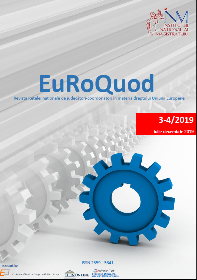 THE XIII rd
CONFERENCE OF THE NATIONAL NETWORK OF JUDGES-COORDINATORS IN THE MATTER OF EUROPEAN
UNION LAW – EUROQUOD Cover Image