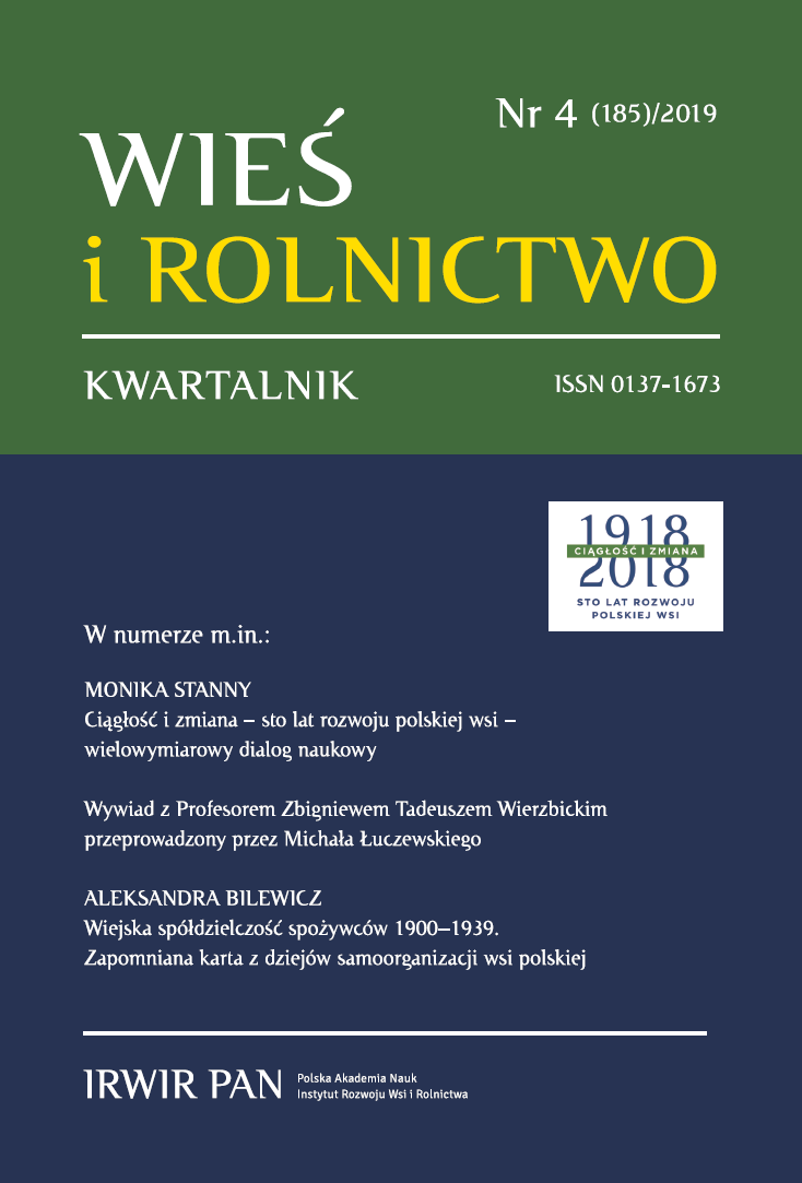 Agricultural Land Management in Poland in 2000–2018 Cover Image