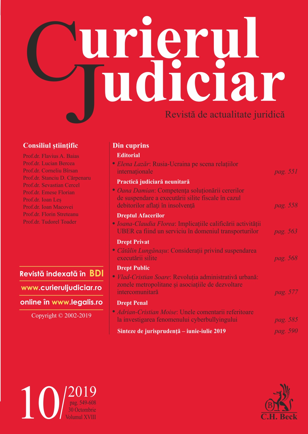 Sinteze de jurisprudenţă – Curtea Europeană a Drepturilor Omului – Iunie-Iulie 2019