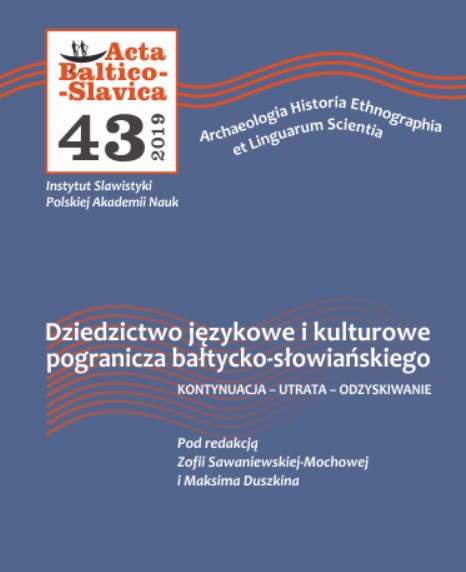 Language shift: The case of the Žeimiai area in the Kaunas-Jonava region Cover Image