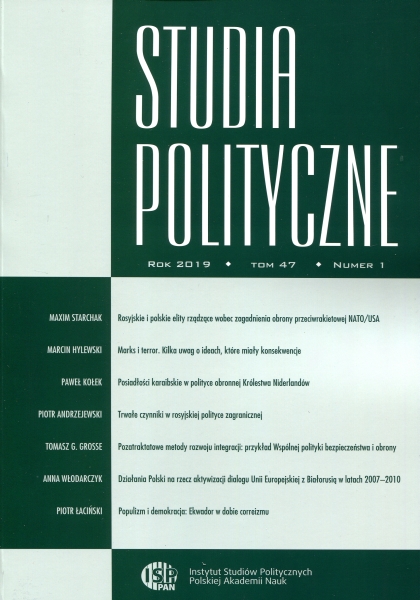 Poland’s Efforts to Resume the European Union’s Dialogue with Belarus between 2007 and 2010 Cover Image