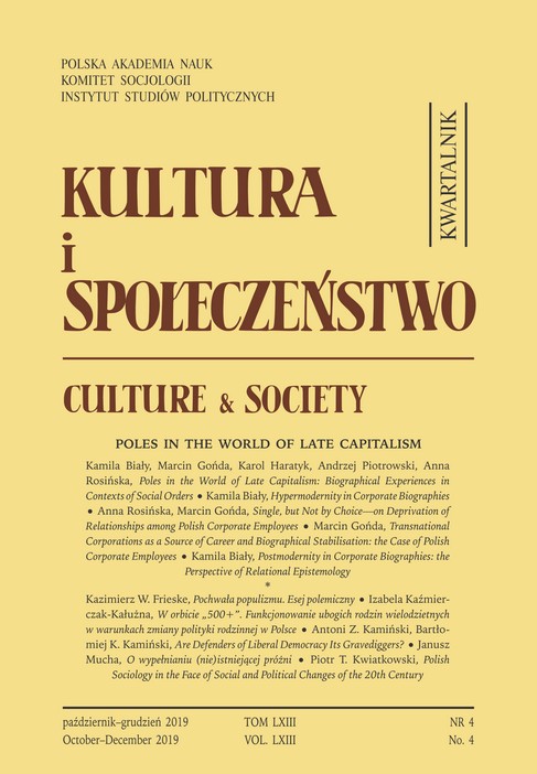 Polacy w świecie późnego kapitalizmu: doświadczenia biograficzne a łady społeczne