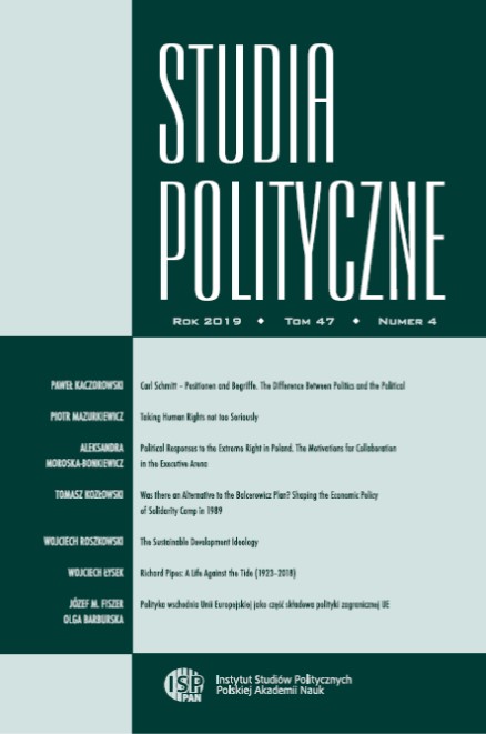 Political Responses to the Extreme Right in Poland. Motivations and Constraints for Collaboration in the Executive Arena Cover Image