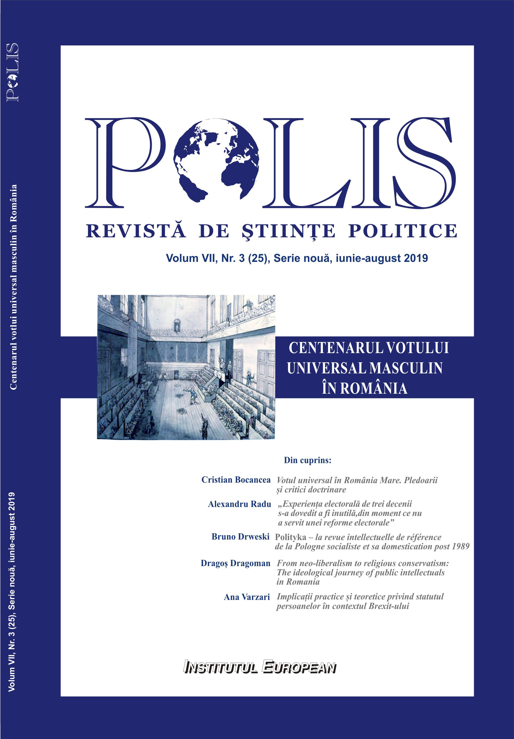 The universal vote in Great Romania. Pleadings and doctrinaire critics Cover Image