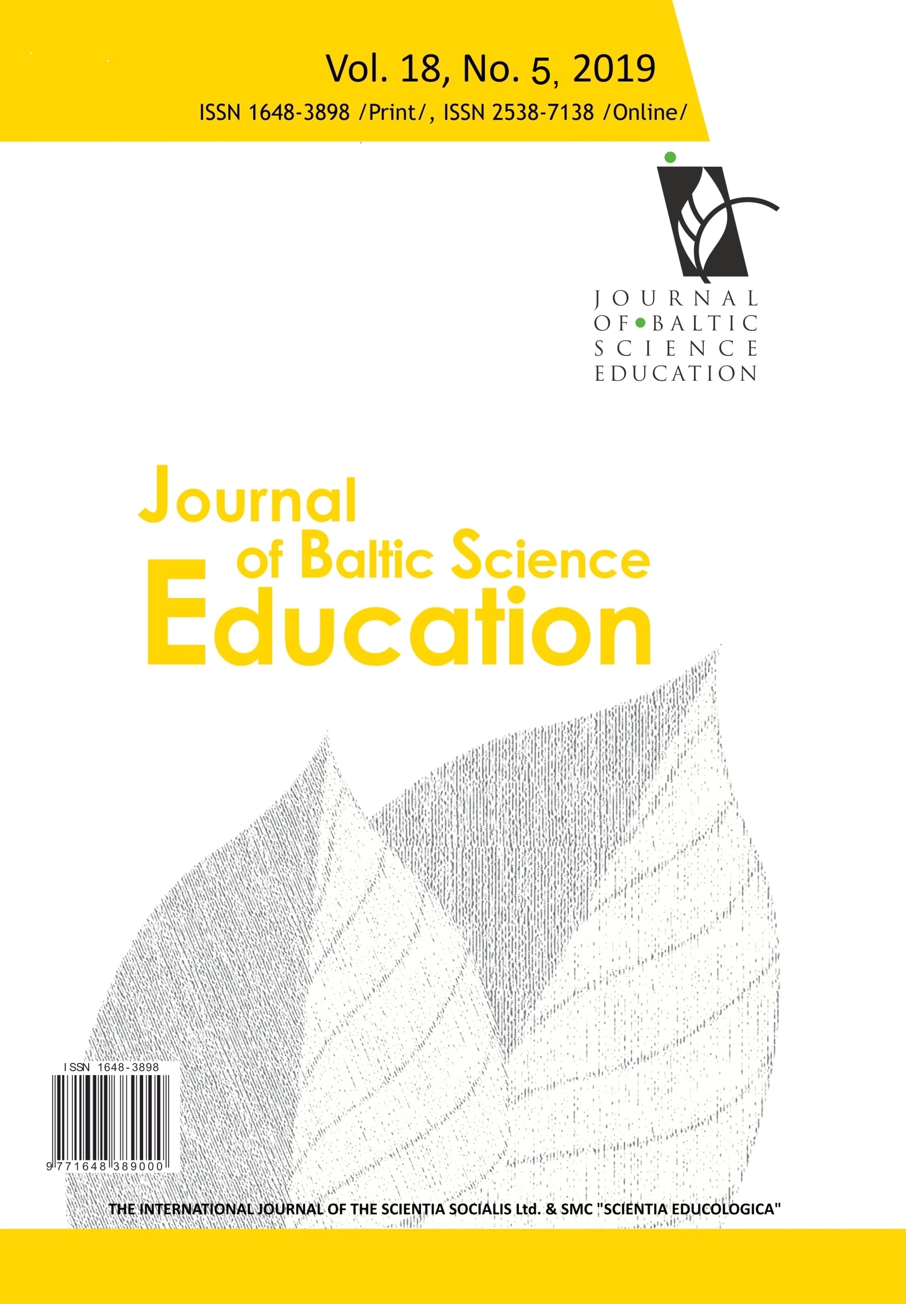 EVALUATION, VALIDATION AND MODIFICATION OF SCIENCE MOTIVATION QUESTIONNAIRE FOR UPPER SECONDARY SCHOOL Cover Image