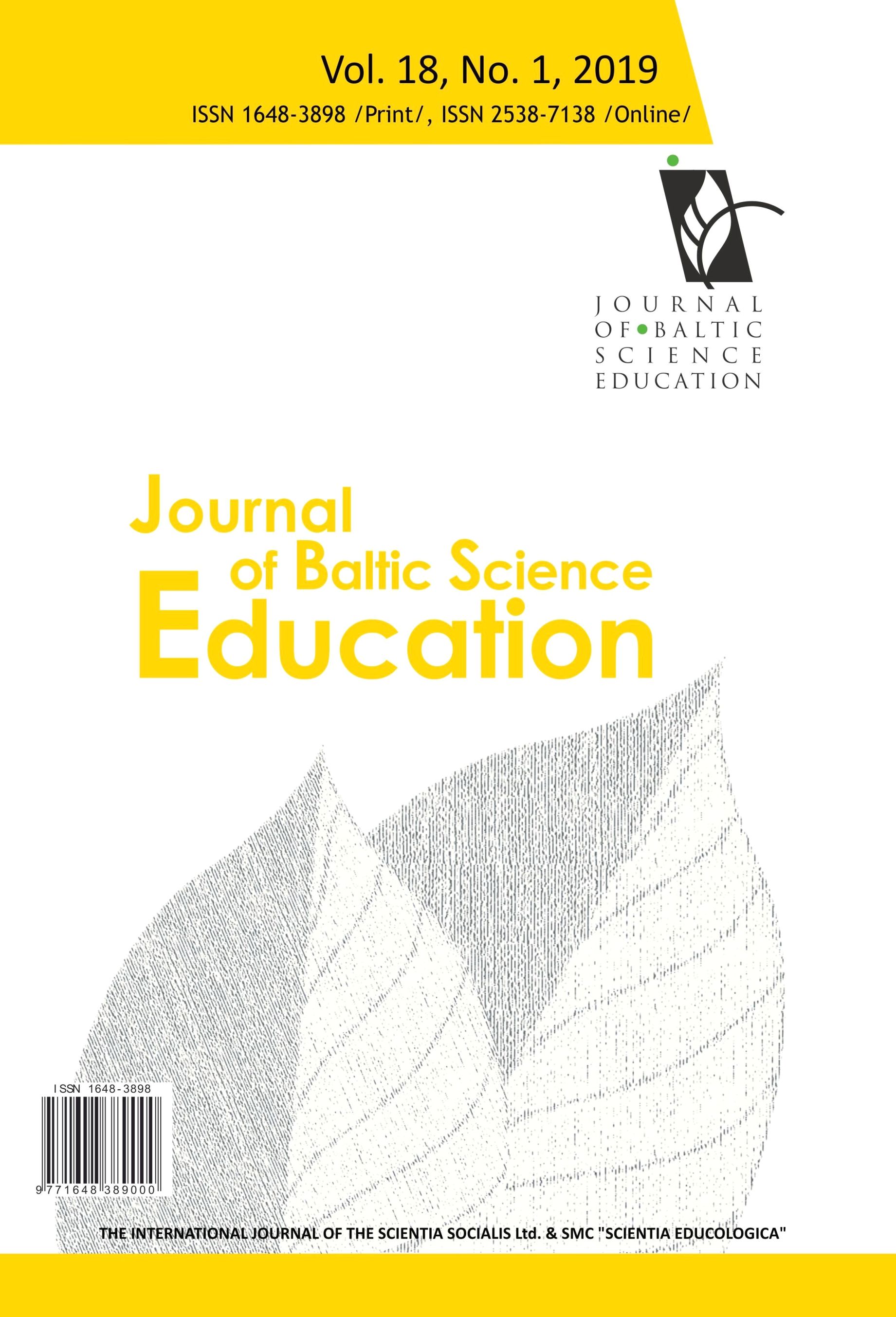 THE IMPACT OF A SCIENCE METHODS COURSE ON FEMALE PRE-SERVICE TEACHERS’ BELIEFS WITHIN A SAUDI-ARABIAN CONTEXT Cover Image