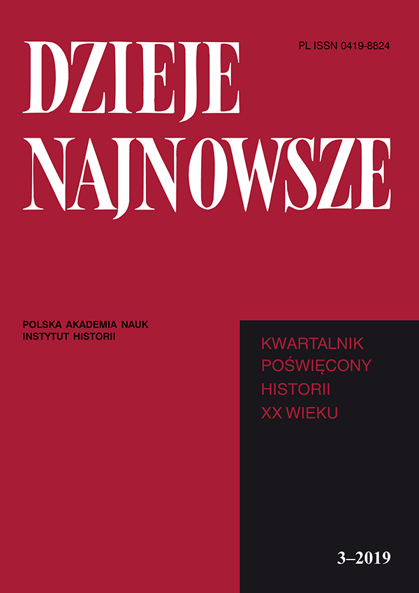 Anti-Polish Activities of German Diplomacy in Spain in 1939–1943 Cover Image