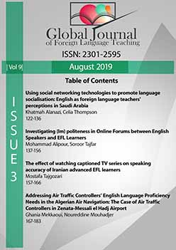 Using social networking technologies to promote language socialisation: English as foreign language teachers' perceptions in Saudi Arabia