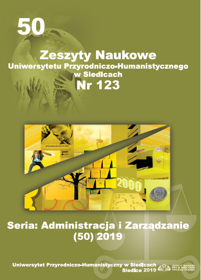 SYNYHETIC MEASURE AS PART OF THE ASSESSMENT OF SPATIAL DISPARITIES OF THE NATURAL ENVIRONMENT IN THE ŚWIĘTOKRZYSKIE VOIVODESHIP Cover Image