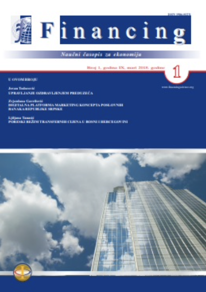 Characteristics, structure and sustainability of the debt of Bosnia and Herzegovina Cover Image