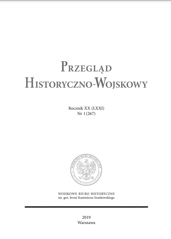 Organization and outline of the activity of field courts
of the High Command of the Polish Army at the turning point of war with Soviet Russia in the summer of 1920 (part 2) Cover Image