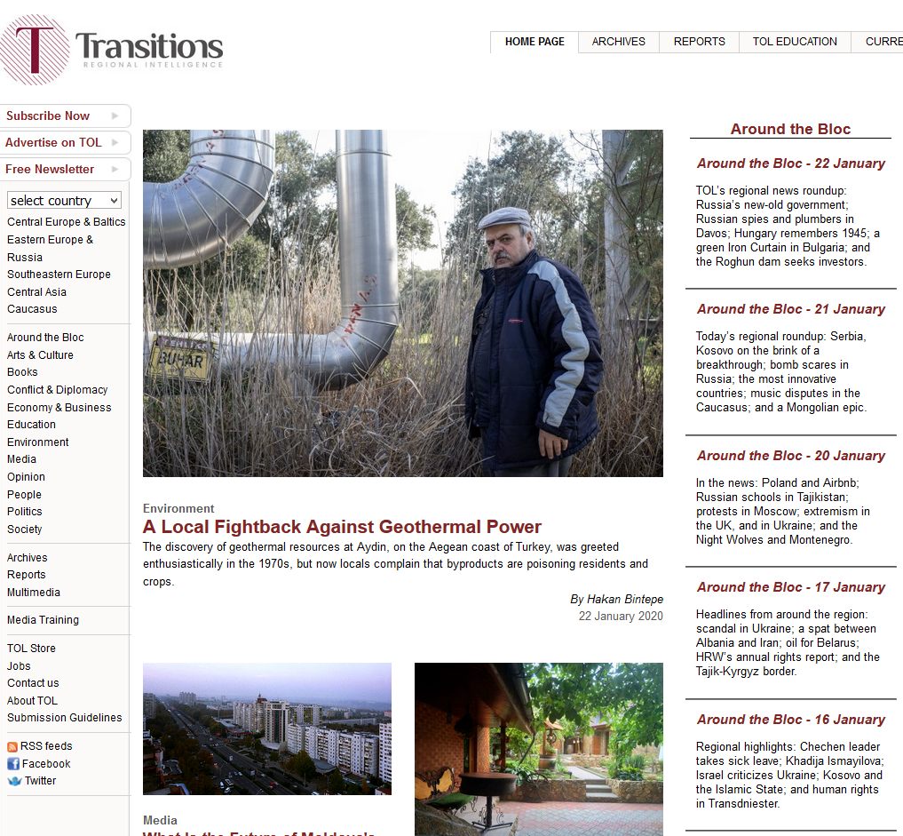Transitions Online_Around the Bloc-13 January Cover Image