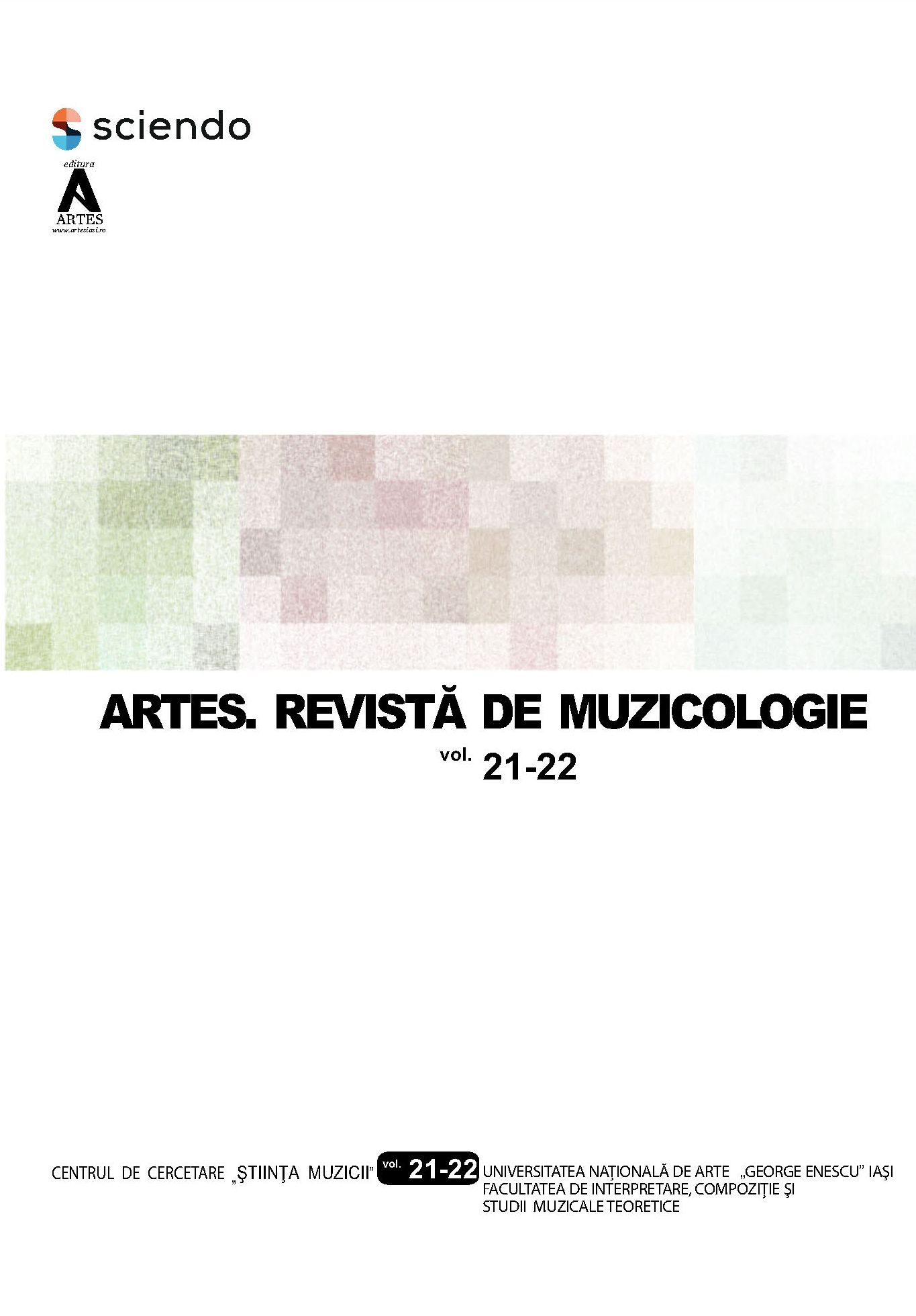 Enescu’s Musical Language in Suite Impresii din copilărie [Impressions of Childhood] Cover Image