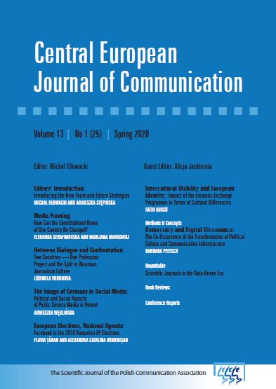 The 5th Congress of the Polish Communication Association “Media Power: People–Organisations–Technologies” Warsaw, Poland, September 19–21, 2019 Cover Image