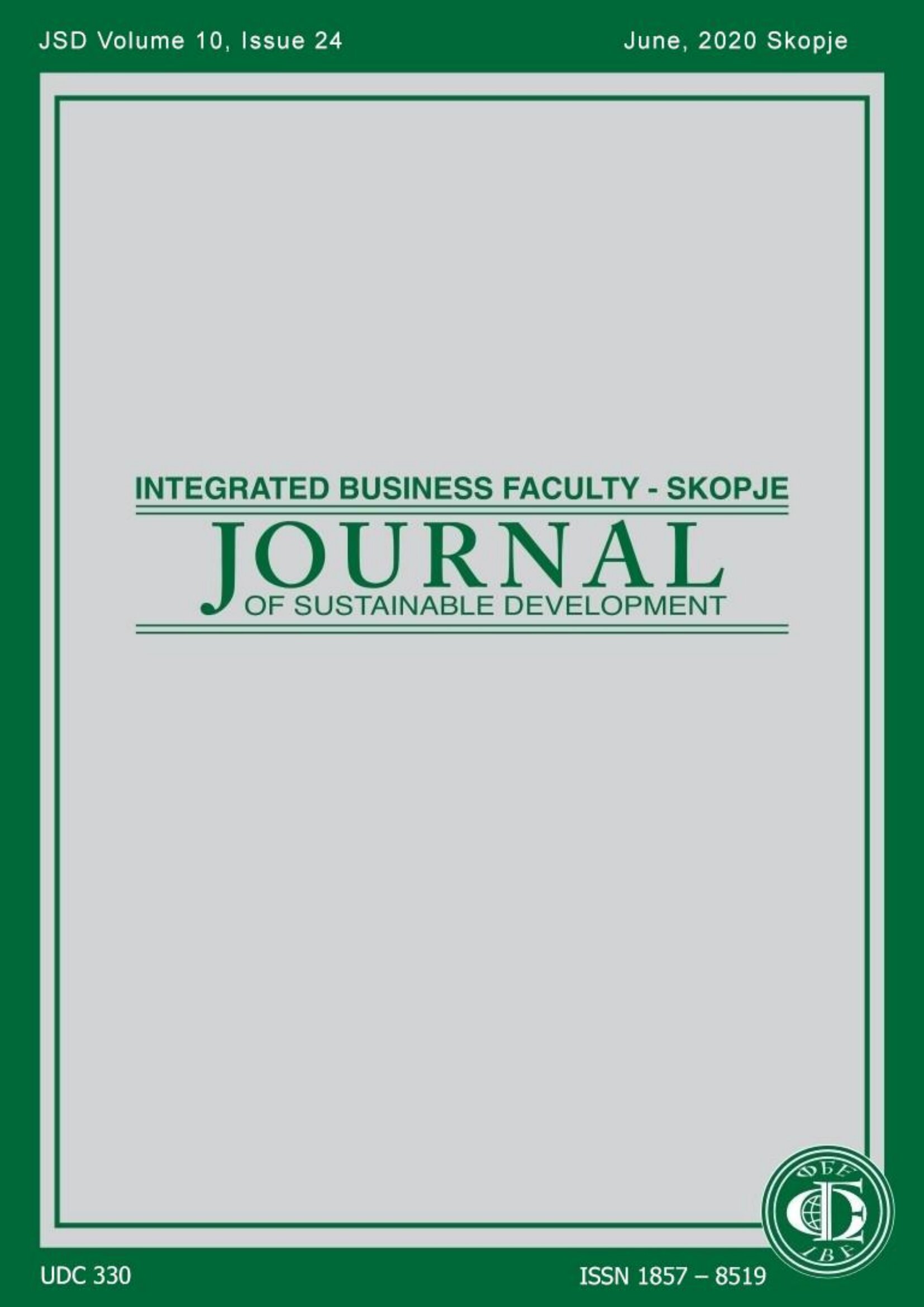 IMPLEMENTATION OF THE RIGHT TO PETITION IN REPUBLIC OF NORTH MACEDONIA – A SOCIAL SUSTAINABILITY PERSPECTIVE Cover Image