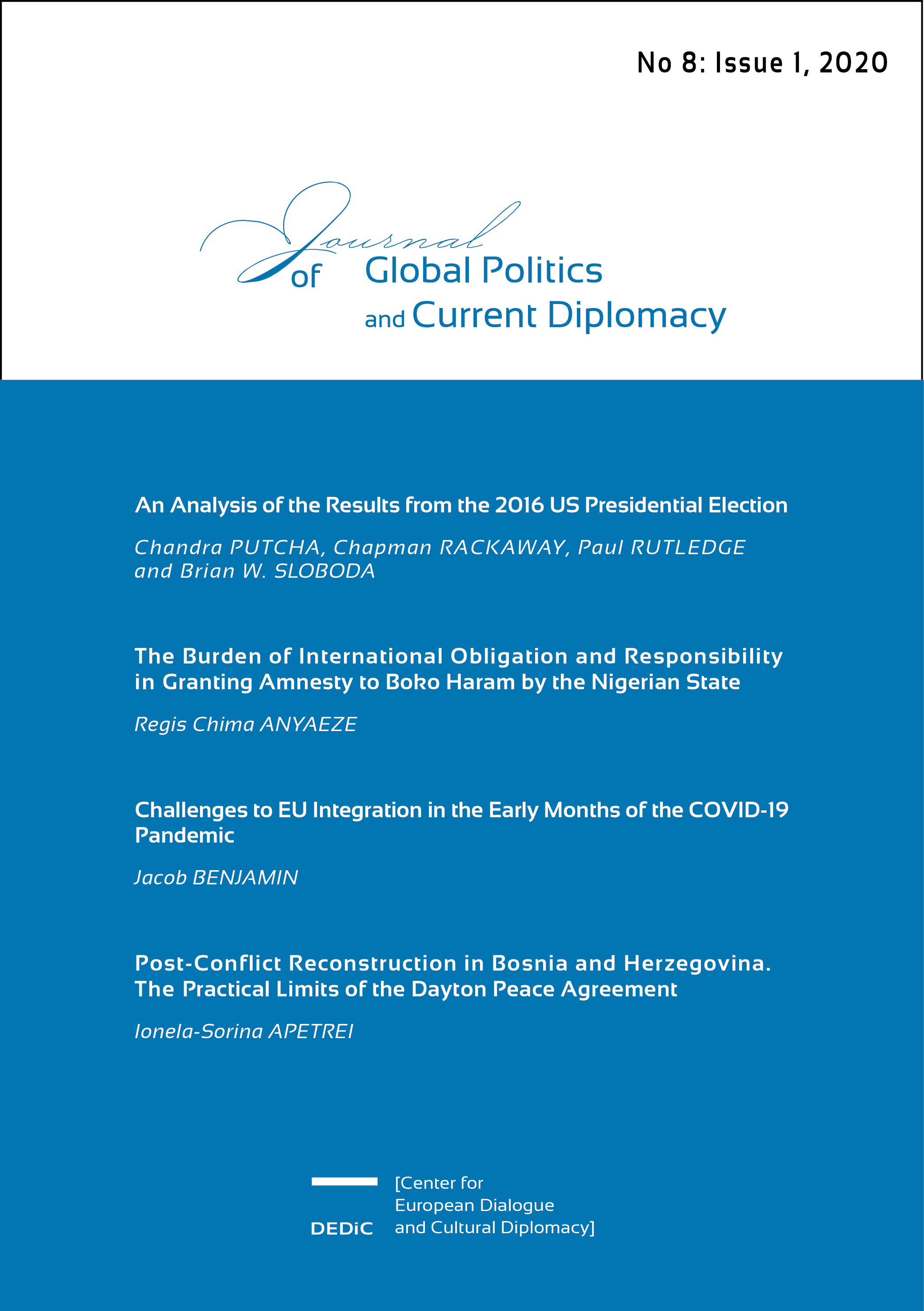 Challenges to EU Integration in the Early Months of the COVID-19 Pandemic Cover Image