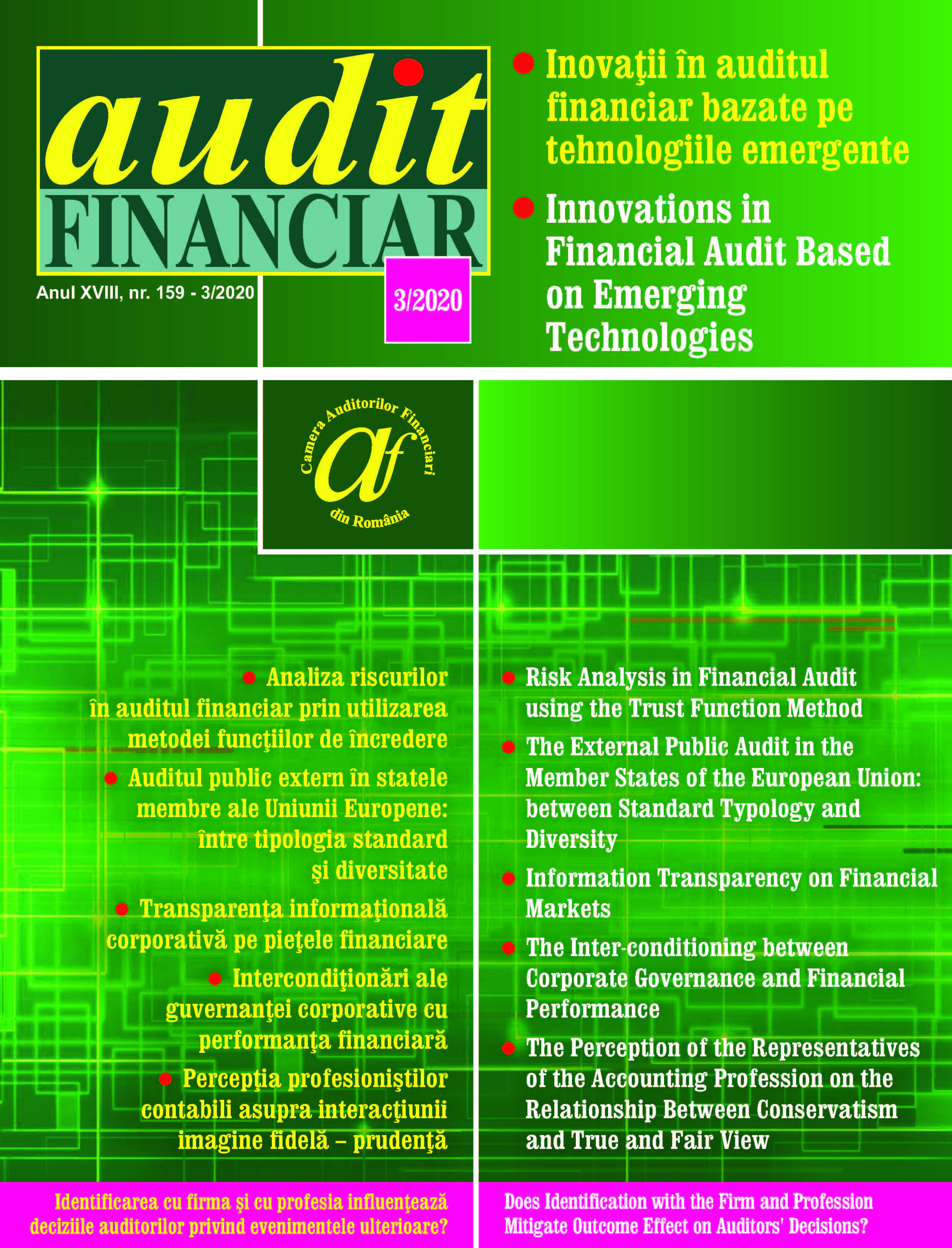 Innovations in Financial Audit based on Emerging Technologies Cover Image