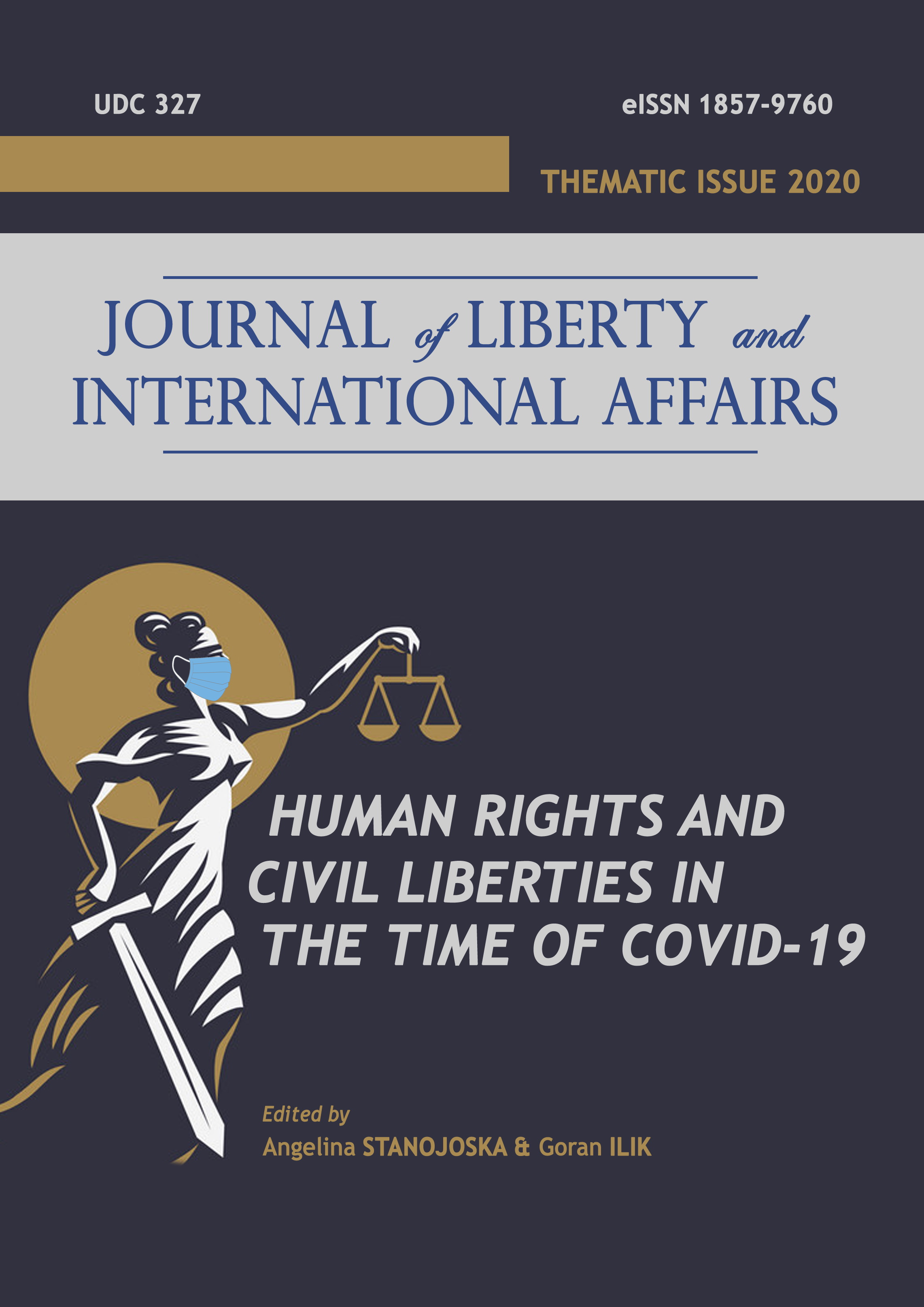 PENITENTIARY INSTITUTIONS AND COVID-19:  HOW TO STOP THE VIRUS AND GUARANTEE HUMAN RIGHTS? Cover Image