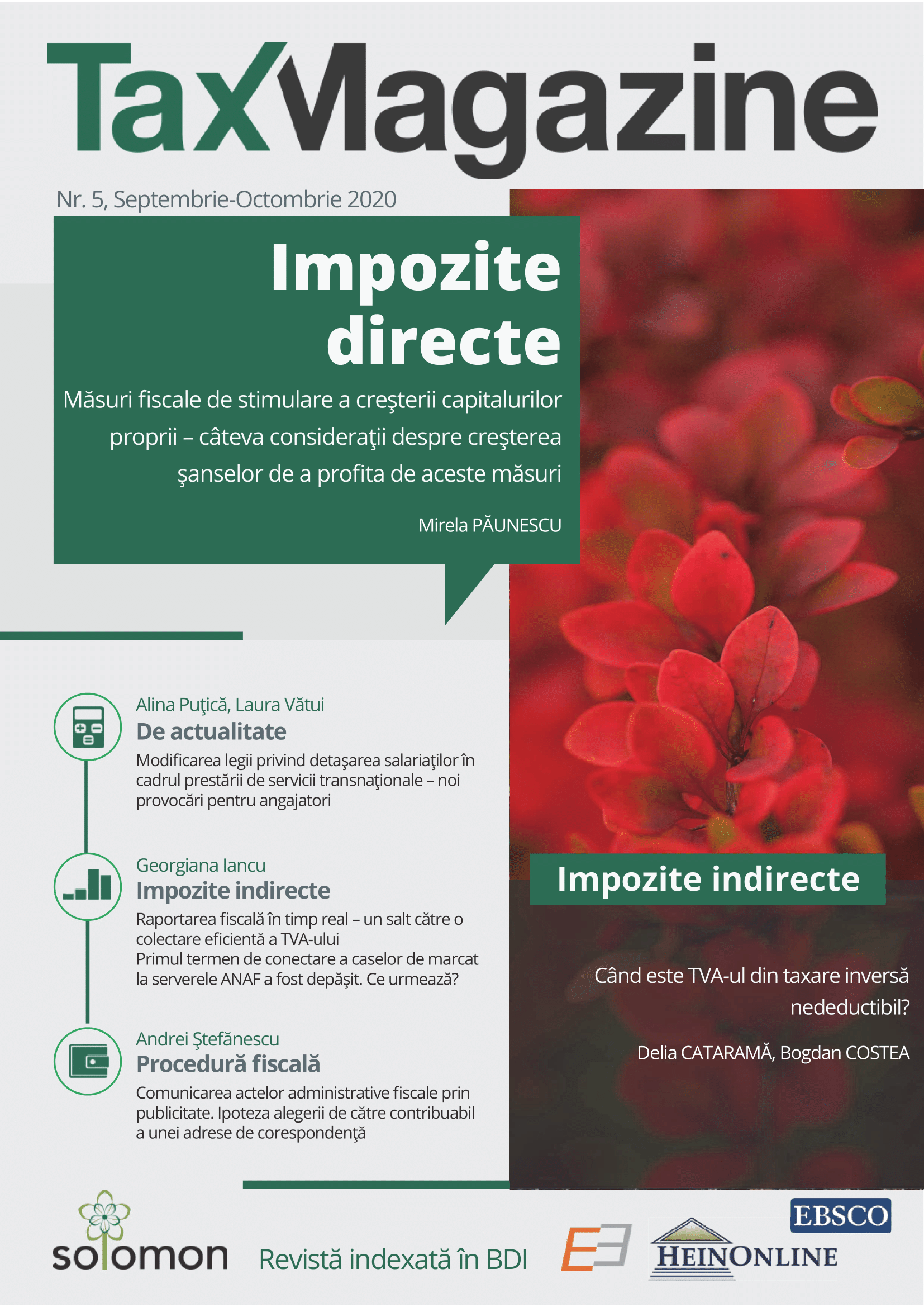 Service of fiscal documents through publicity procedure. The hypothesis of submitting a request for a different mailing adress than the official regirestered office Cover Image