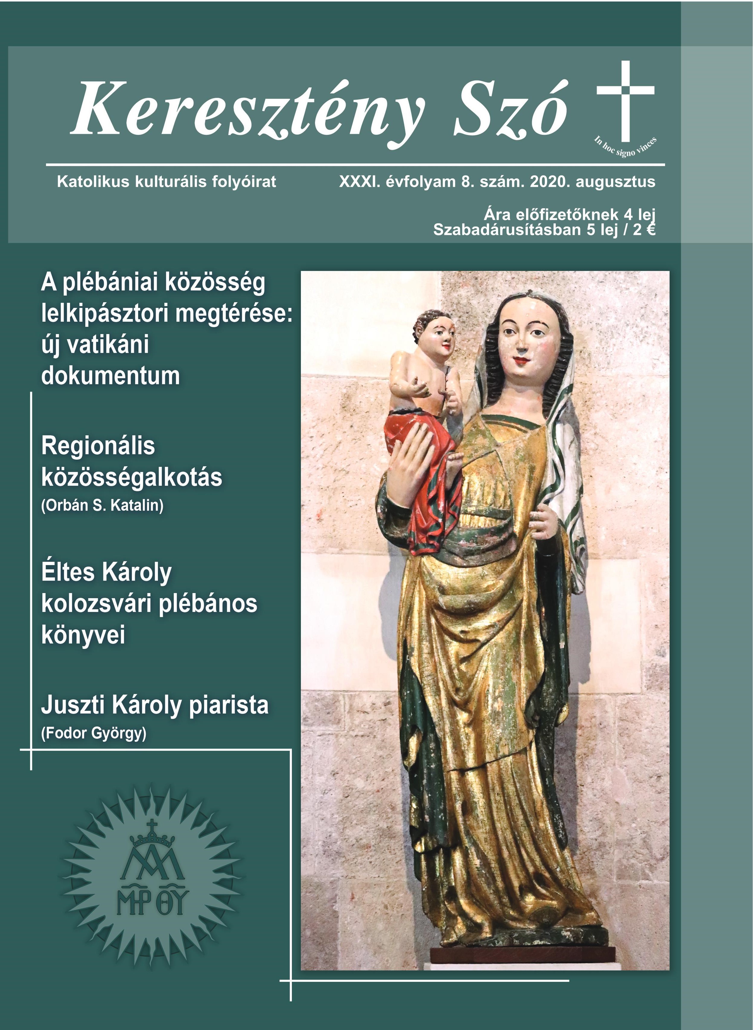 The literary work and book legacy of Károly Éltes, parish priest of Cluj Cover Image