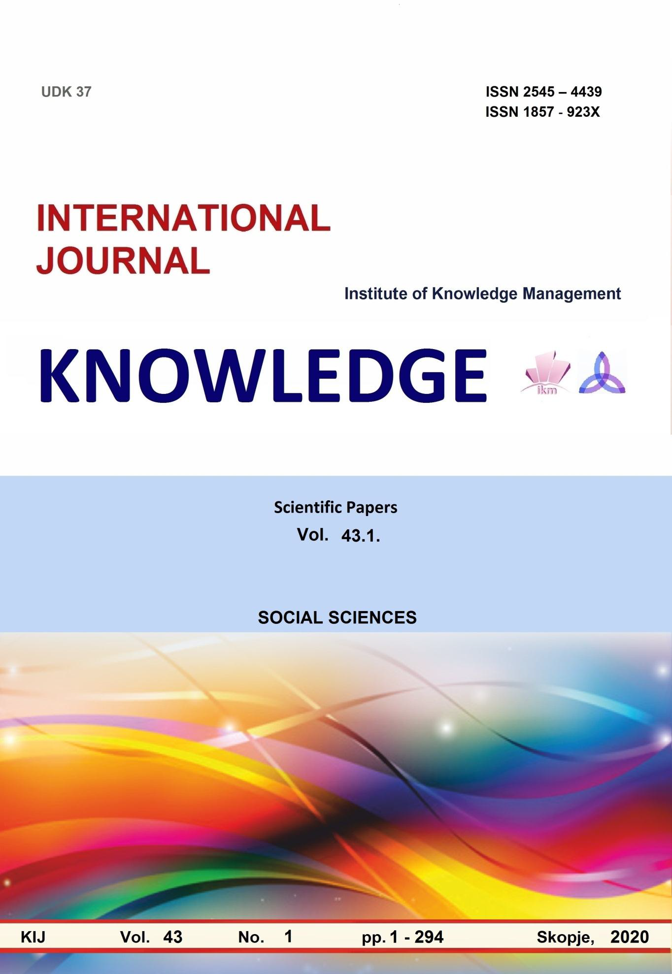 POPULARISATION OF ECONOMIC VALUES WITHIN THE FRAMEWORK OF HIGHER EDUCATION SYSTEM – INFLUENCE ON THE MODERNISATION PROCESS OF THE CROATIAN PUBLIC ADMINISTRATION Cover Image