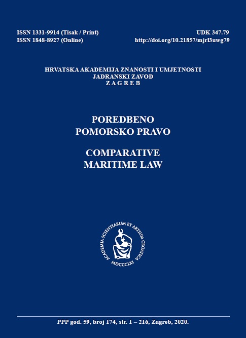 General limitation of shipowner's liability : Amounts of limitation increased by tacit acceptance and their application in the Republic of Croatia Cover Image