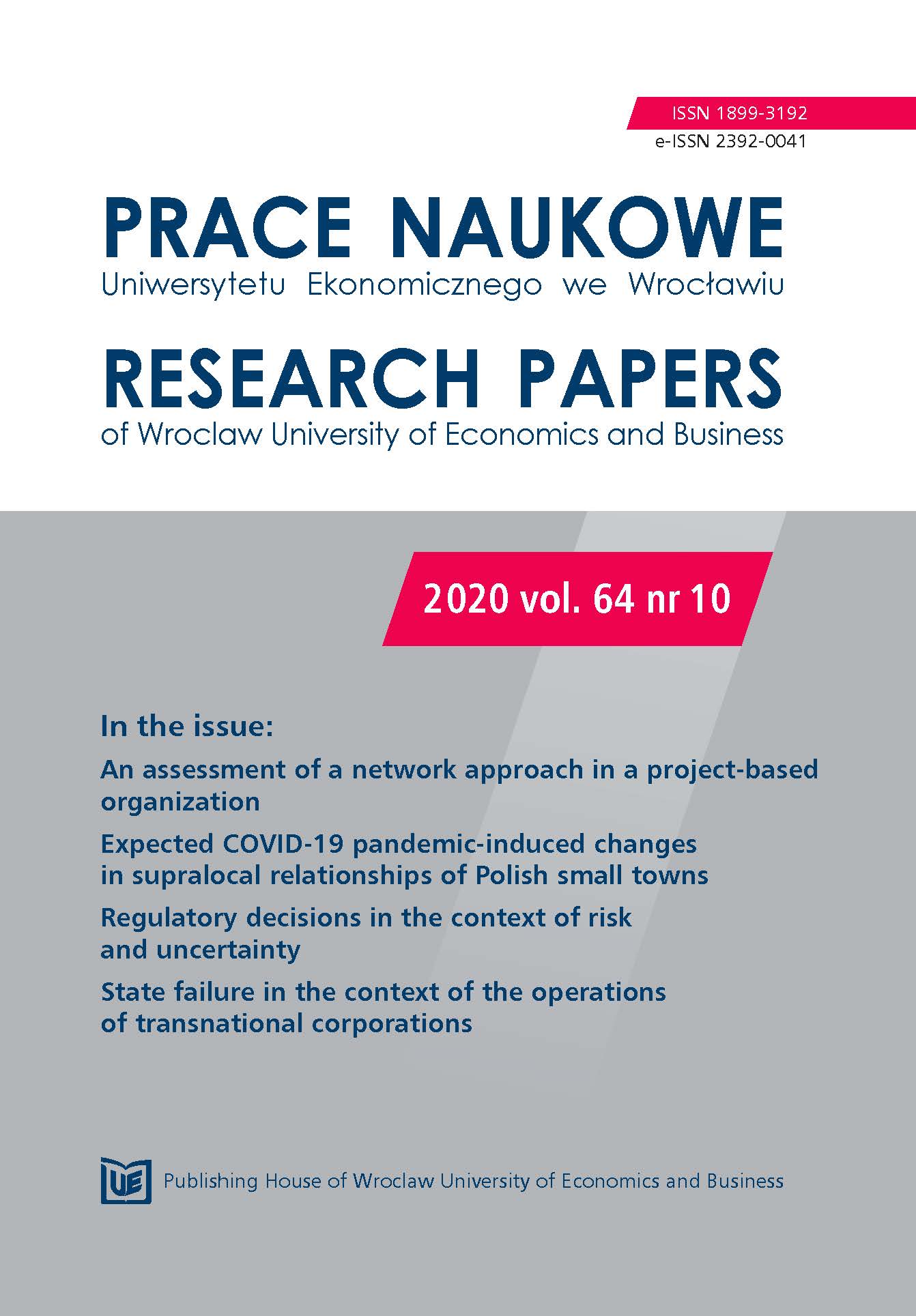 Polish cluster internationalization policy during the political transformation Cover Image