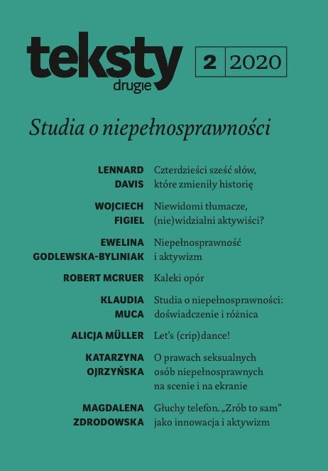 “Have You Already Adopted a Disabled Child?”: Disability in the Pro-Choice Discourse in Poland Cover Image