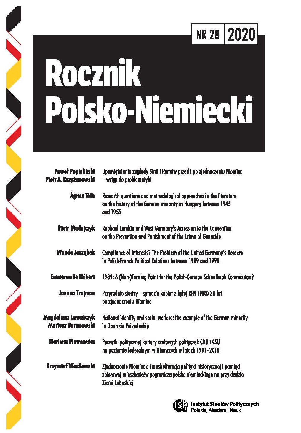 The major Polish political actors and the Germany’s reunification (1989–1991) Cover Image
