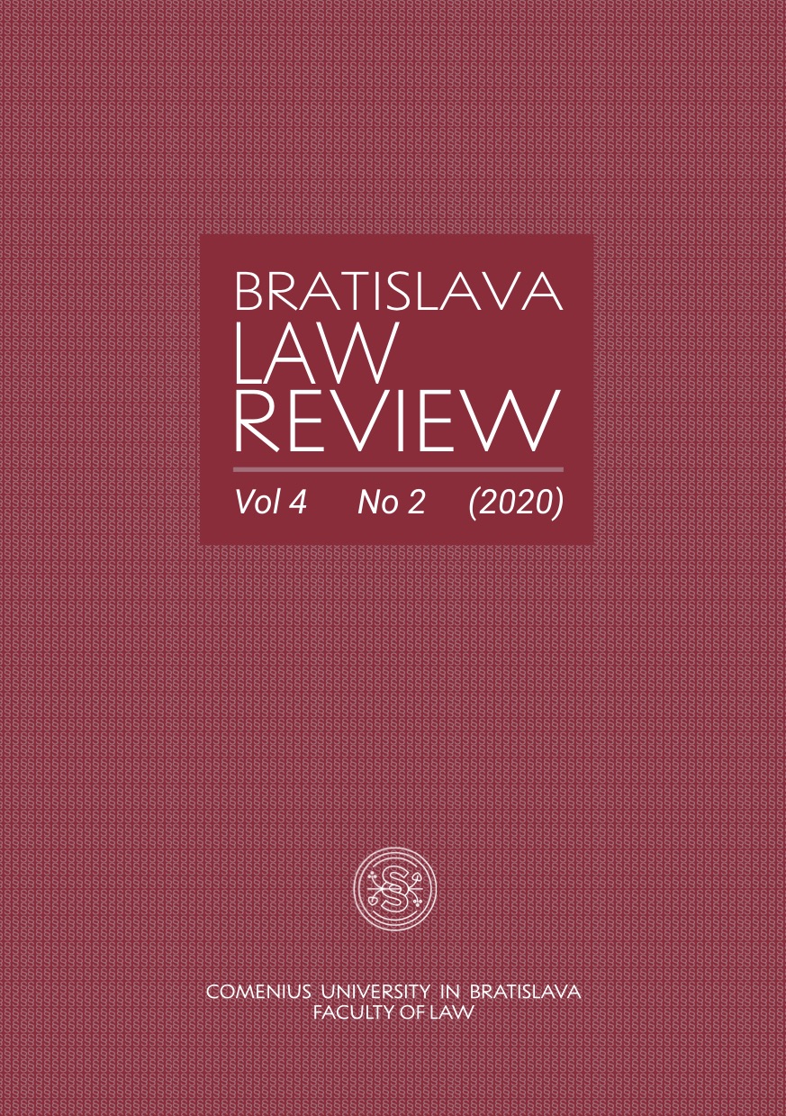 Improvement of Effectiveness of Legal Regulation of Public Procurement and Its Application within EU Law Context (Bratislava, 25 November and 3 December 2020) Cover Image