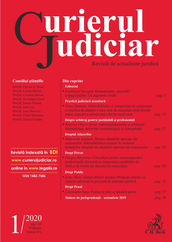 Non-unitary judicial practice. The admissibility and power to deal with applications for annulment of tax enforcement actions against the debtor in insolvency Cover Image