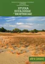 Report on 13th Conference in “Humanistic Ecology” Series: “Nature as a Challenge for Culture. Local Communities Towards Protected Areas” (Warsaw 16-17 October 2019) Cover Image