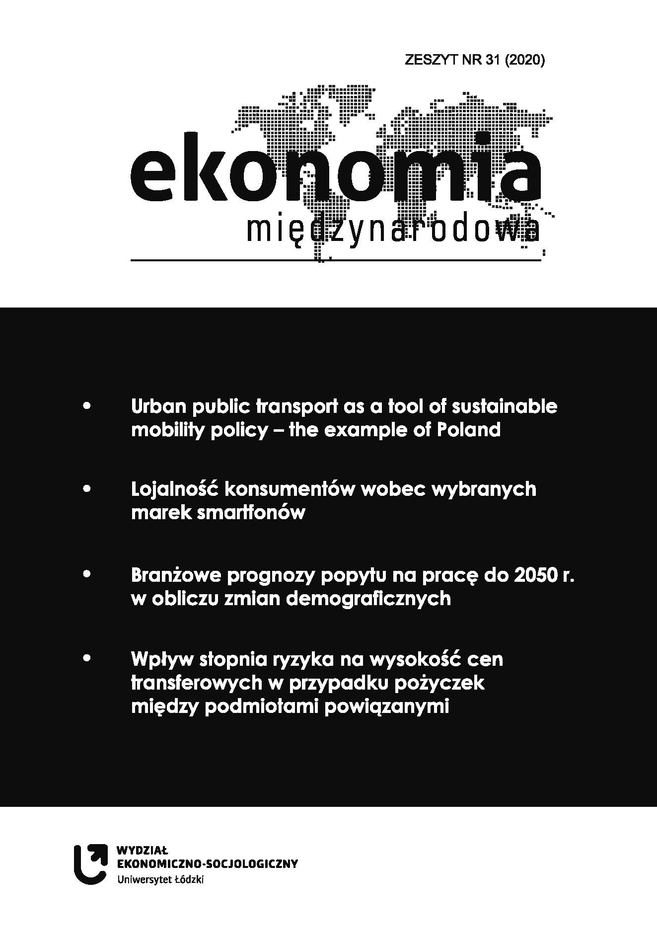 Urban public transport as a tool of sustainable mobility policy – the example of Poland Cover Image