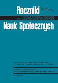 Janusz Mariański, The Attitudes of Secondary School Graduates from Puławy Towards the Norms of Catholic Ethics 1994–2016 Cover Image