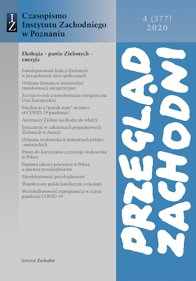 Policy of law-creation in the field of air quality improvement in Poland and the interests of enterprises Cover Image
