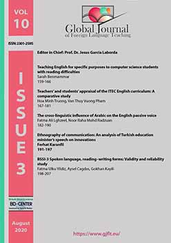 BSSI-3 Spoken language, reading–writing forms: Validity and reliability study