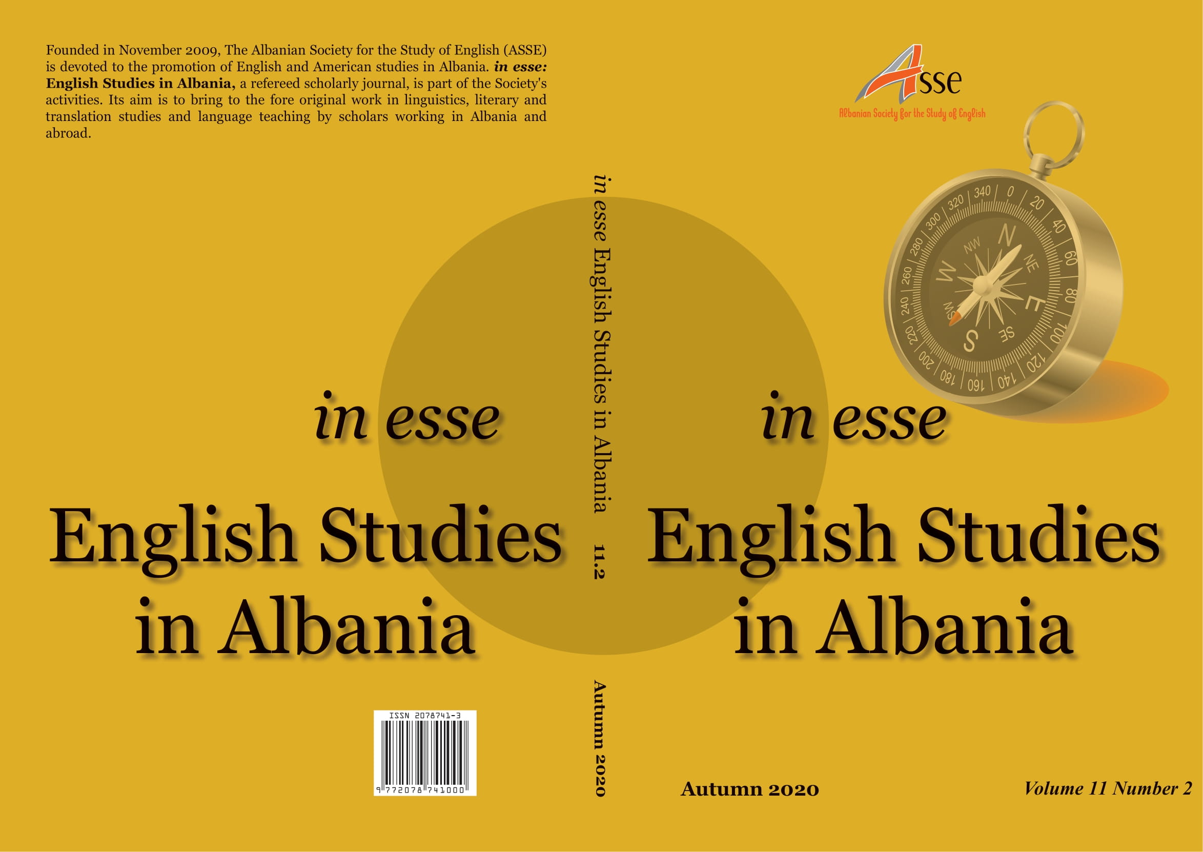The English Language as a commodity in the tourism sector:  A case study in the City of Vlora, Albania Cover Image