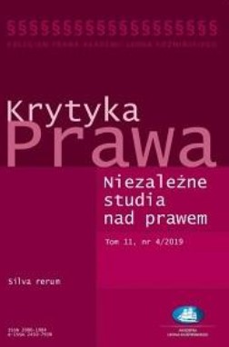 The System of Academic Education of Lawyers in Poland and the Requirements of the Knowledge-Based Economy – a Discussion in the Light of the Relationship Between the Principles of Designing Study Programmes and the Normative Criteria of Evaluation... Cover Image