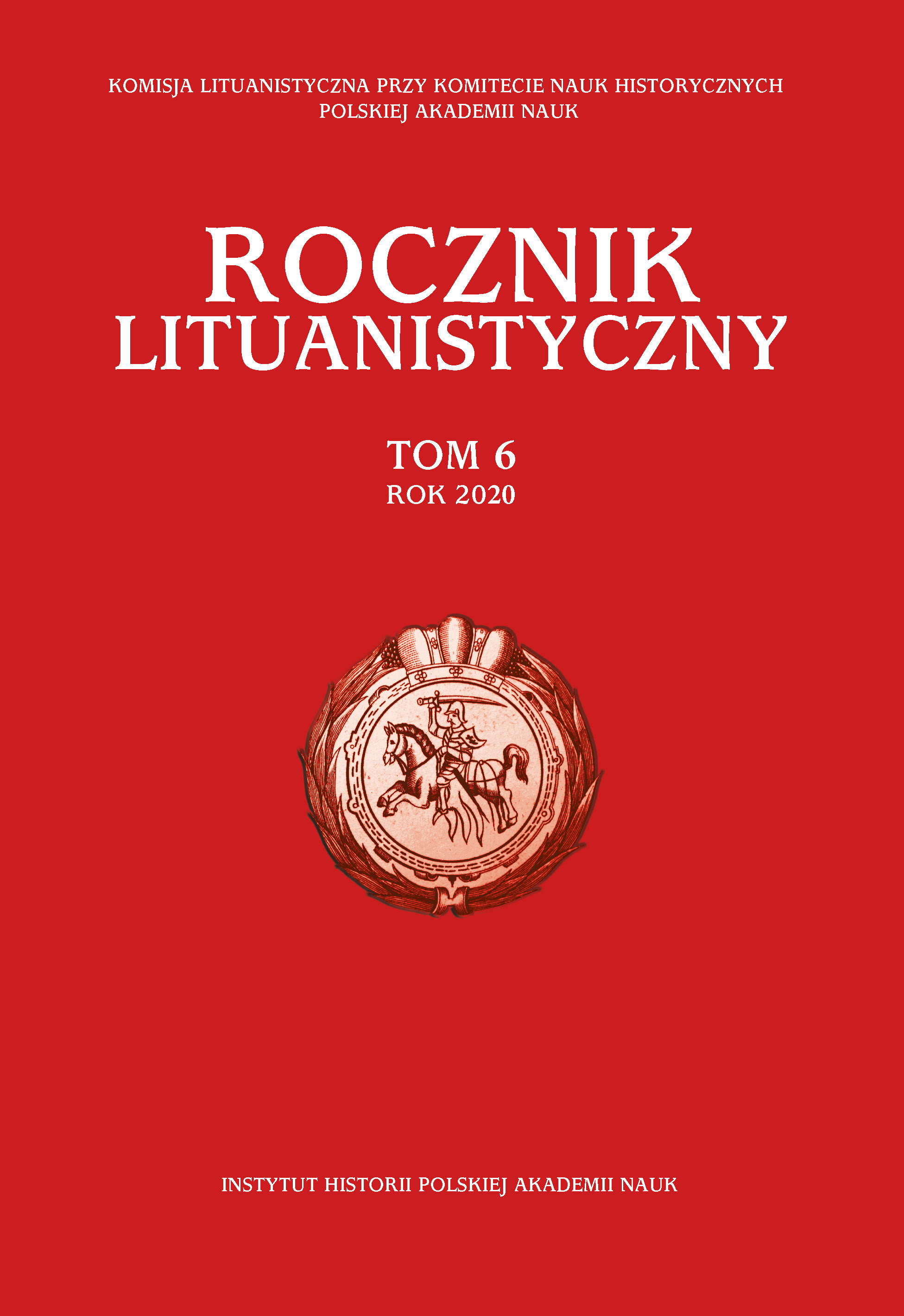 Research on the Management and Exploitation of the Grand-Ducal Domain Water Resources in the Grand Duchy of Lithuania in the Light of Issued Acts of the Lithuanian Metrica (until the End of the Sixteenth Century) Cover Image