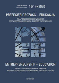 Diagnoza poziomu kompetencji przedsiębiorczych studentów wybranych uczelni według metodologii EntreComp