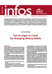 Tax on sugar as a tool for changing dietary habits Cover Image