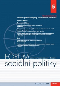 The initial impacts of SARS-CoV-2 on public finances in the Czech Republic: A macro-financial analysis of selected items of the Ministry of Labour and Social Affairs budget compared to 2009 Cover Image